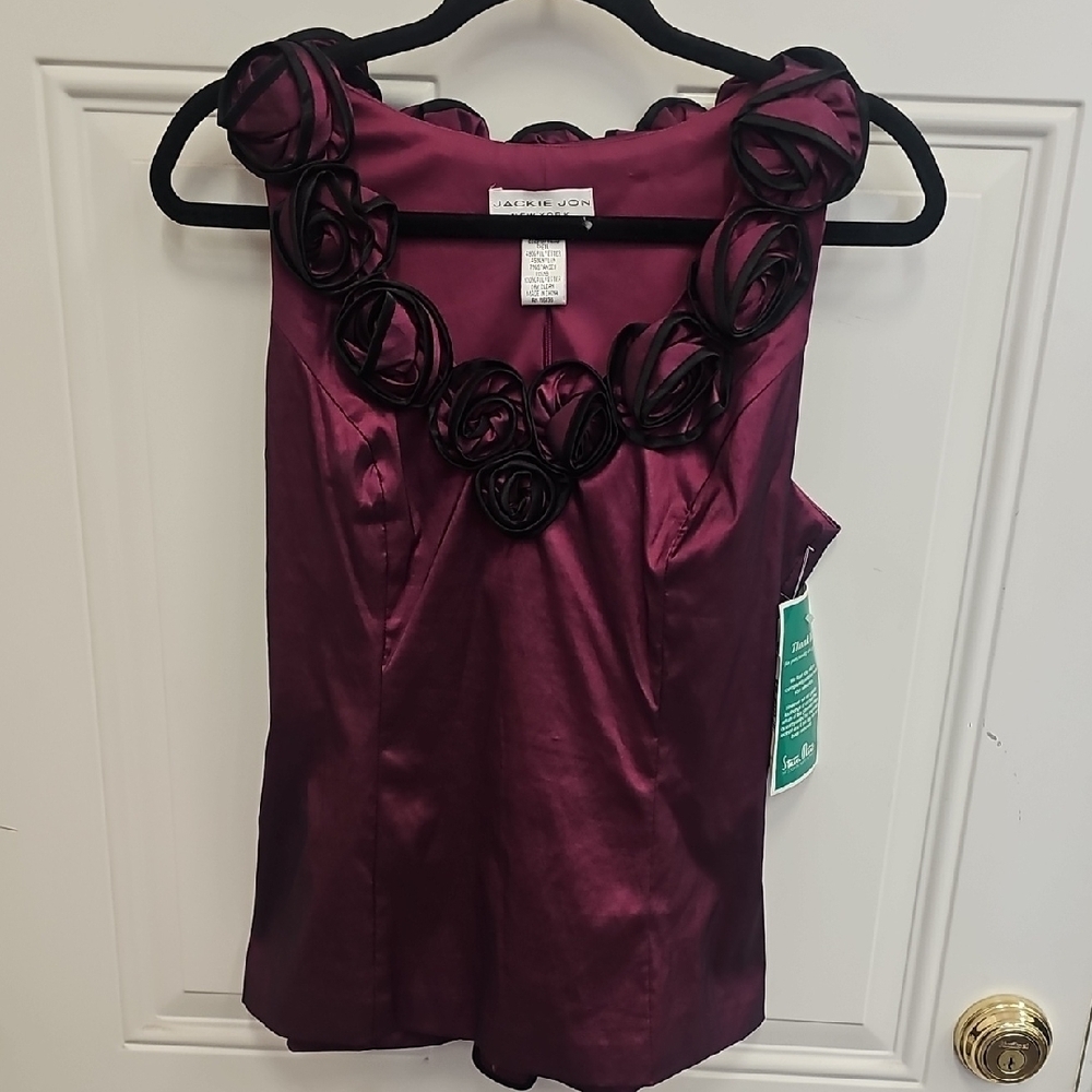 Elegant, Purple, Sleeveless, Top, Wedding, Formal, Dance, Party, Holiday, Bride